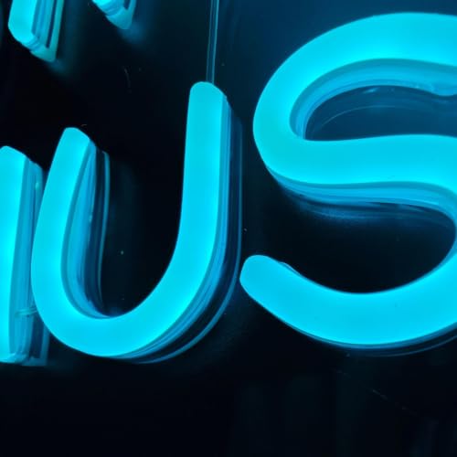 Image of 15.8 inch This Must Be The Place LED Neon Sign - Blue, Dimmable Light for Home, Bedroom, Cafe, Bar Wall Decor - Energy-Efficient Neon Light with Installation Kit - Perfect for Weddings and Birthdays