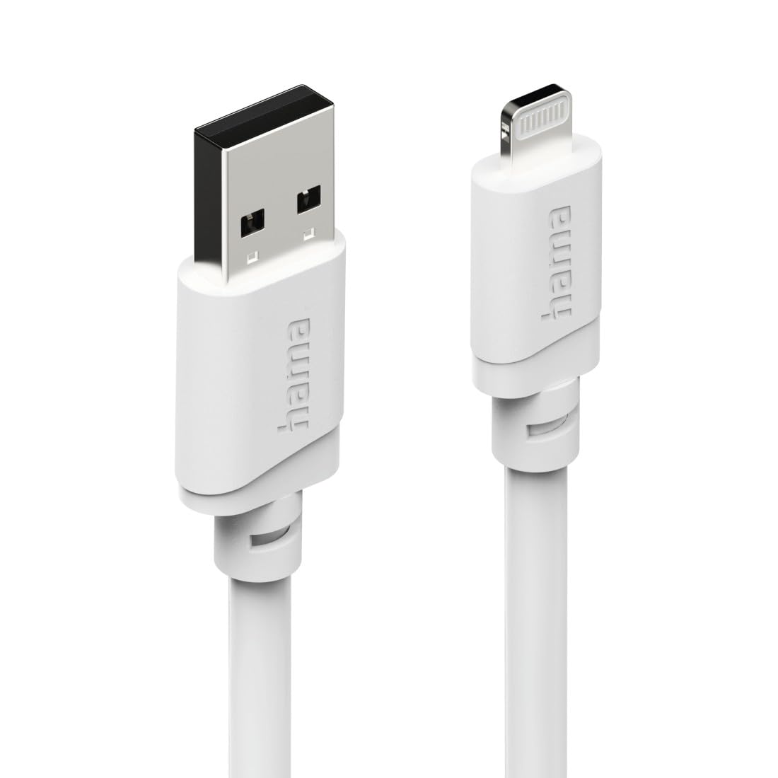 Hama Charging Cable, USB-A - Lightning, for iPhone/iPad, MFi, 1 m, white