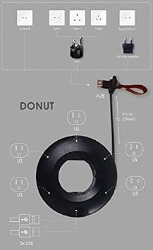 MOGICS Donut Power Strip-Black
