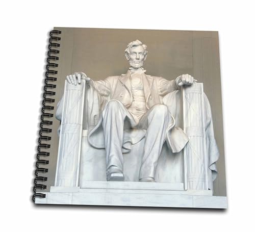 3dRose Danita Delimont - Washington D.C. - Abraham Lincoln Memorial, Washington DC - US09 RKL0011 - Raymond Klass - Memory Book 12 x 12 inch (db_88995_2)