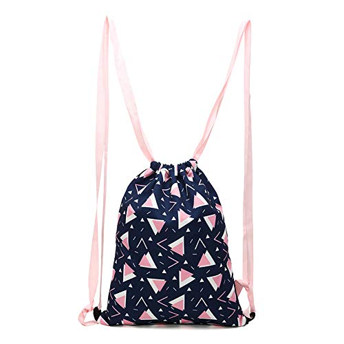 Demonqin Mochila con cordón Escuela Natación Gimnasio PE Bolsas de Hombro para Deportes