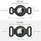 Vancle 2 Stück Hülle für AirTag Hundehalsband Schutzhülle, Silikon Wasserdichtes Schutzhülle AirTag, Pet Loop Holder für AirTags, Hülle für Haustier Katzen Hundehalsbändern, Schwarz+Dunkelgrün