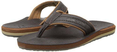 Quiksilver Carver Nubuck Youth Sandal , Demitasse Solid, 4 M Us Big Kid #TOP6