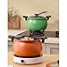 Multifunctional Large Capacity Non-stick Pressure Cooker, 8QT/5L Fast-Heating Micro Pressure Pot with Visual Glass Lid, Micro Pressure Cooker Pot, for Soups, Stews & All Stovetops (Orange)