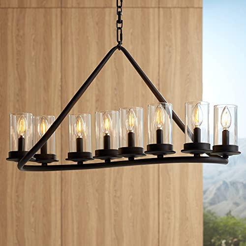 Franklin Iron Worksulric Heritage Bronze Linear Pendant Chandelier