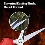 Sanung 2 Pack Pruning Shears - Straight Stainless Steel Hand Pruner Garden Trimmer Scissors Clippers With PVC Handle Safety Lock for Gardening Tree Trimming