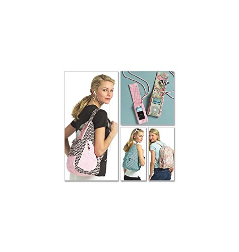 BUTTERICK PATTERNS B5054 Young Adult Backpacks and Mp3 Player Cover, One Size Only