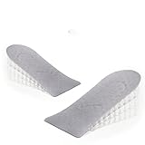 INF 1 Paar 5cm Höhenvergrößerungs-Einlegesohlen, atmungsaktiv und bequem, halben Einlegesohlen aus PVC mit Samtmaterial sind unsichtbar gestaltet