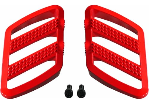 Show Chrome Combat Driver Floor Boards For Can-Am Ryker Aluminum Red Adjustable Extended Wider Footboards Foot Rest 600, 900, Rally, Sport 41-426RD