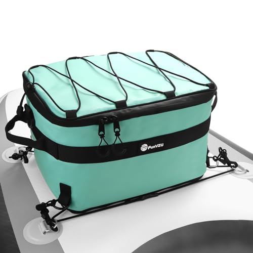 FunVZU Paddle Board Cooler Bag - Waterproof SUP Bag for Stand Up Paddle Board and Kayak - Leakproof Inflatable Storage for SUP Accessories - Essential Paddleboarding Gear for Water Storage