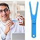 Dental Floss Halter,Floss Pick, Wiederverwendbare Zahnseide Halter, 2 Stücke Zahnseidenhalter mit 10 Stücke Dental Floss, Perfekt für Familien Hotels und Reisen Mundhygiene