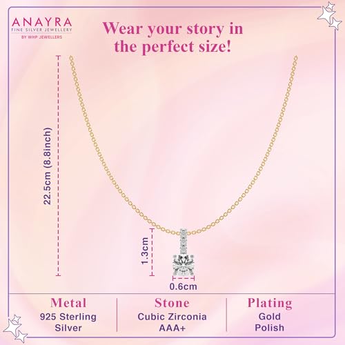 Image of 925 Sterling Silver Pendant Necklace for Women | Silver Locket with Chain | Daily Wear Jewellery | Minimalist Jewelry for Office & Casual Wear | Gift for Woman, Wife, Girlfriend, Mother, Sister | Anniversary, Birthday, Valentine's Day, Rakhi Gift