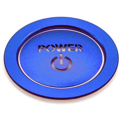 CHASO エンジンスタートボタン カバー トヨタ 互換品 車 ボタン リング セット エンジンスターター power パワー スイッチカバー 青 ブルー