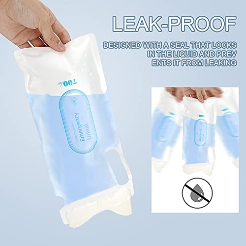 Globalstore Disposable Urine Bags For Men Women 12Pcs Pee Bags For Travel Camping, Portable Urinals Vomit Bags, 700Ml Large Capacity Emergency Toilet For Adults Kids Children #TOP3