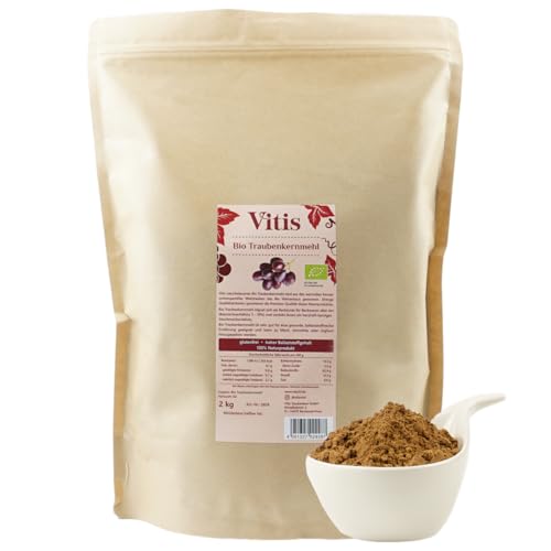 Produktfoto von Vitis Bio Traubenkernmehl 2kg – glutenfrei & vegan