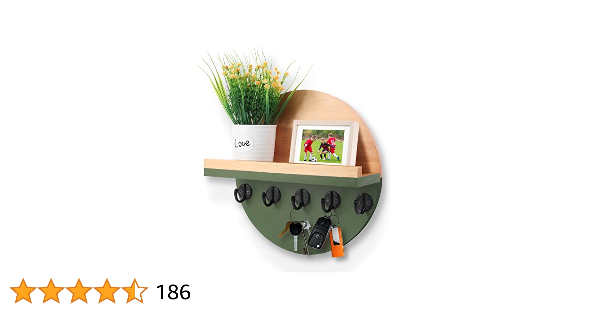 Amazon.com: CRAKTH Key and Mail Holder for Wall Decorative