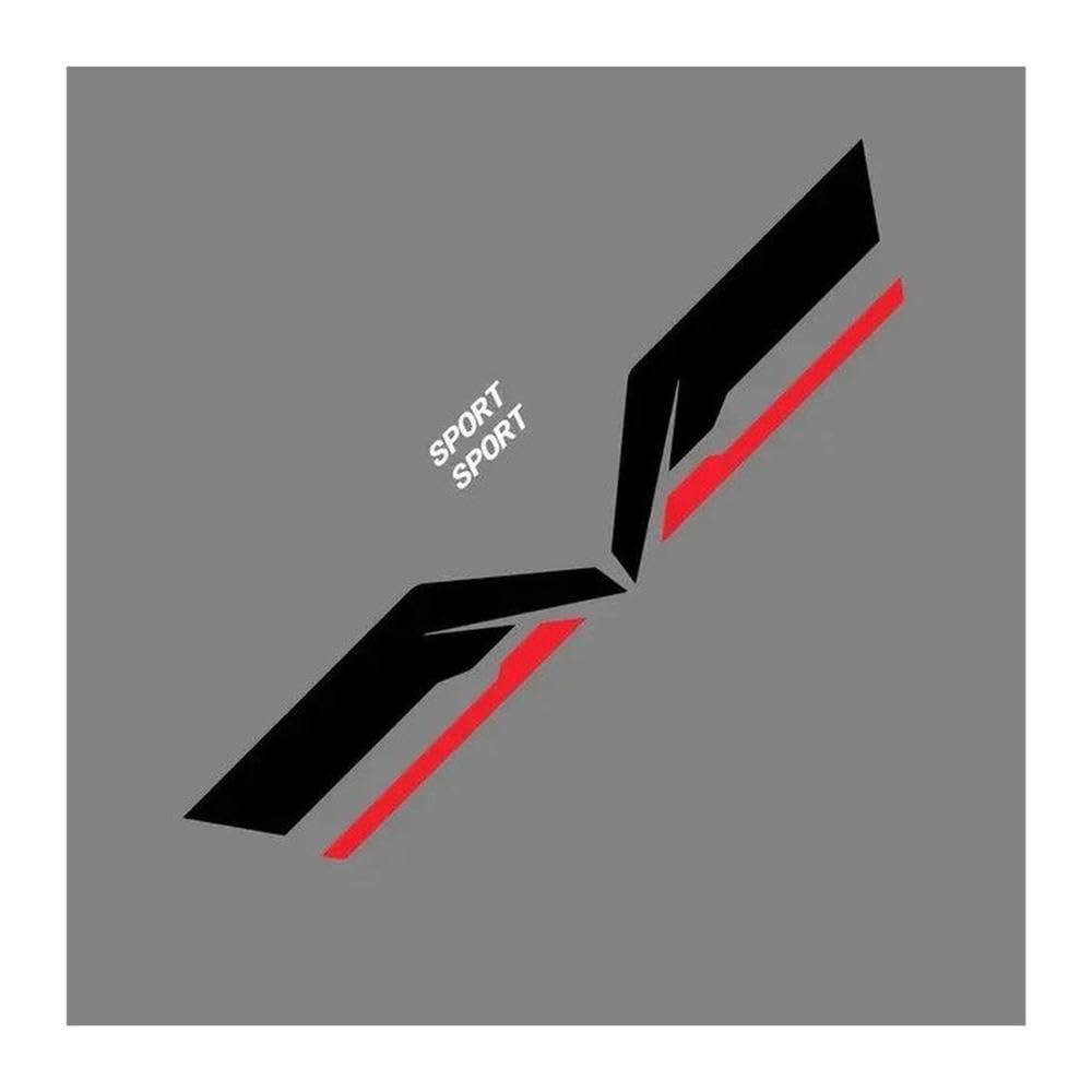 Car Fender Wheel Brows Stickers Vehicle Body Decoration(Black Red)