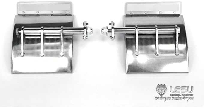 TOUCAN RC HOBBY LESU Metal Mud Guard Fenders for 1/14 for Tamiya King RC Tractor Truck Spare Part