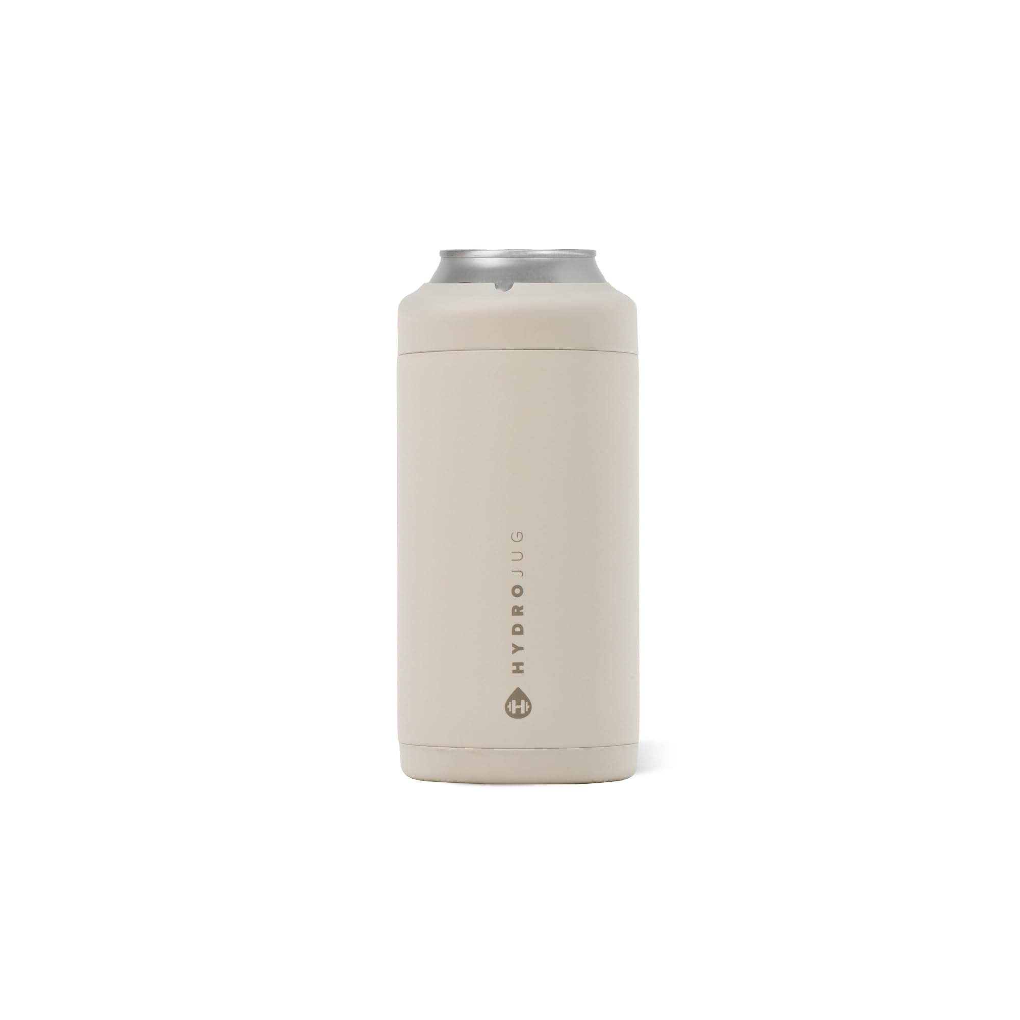 HydroJug Tall Can Cooler 16 oz, Stainless Steel Can Holder, Dune