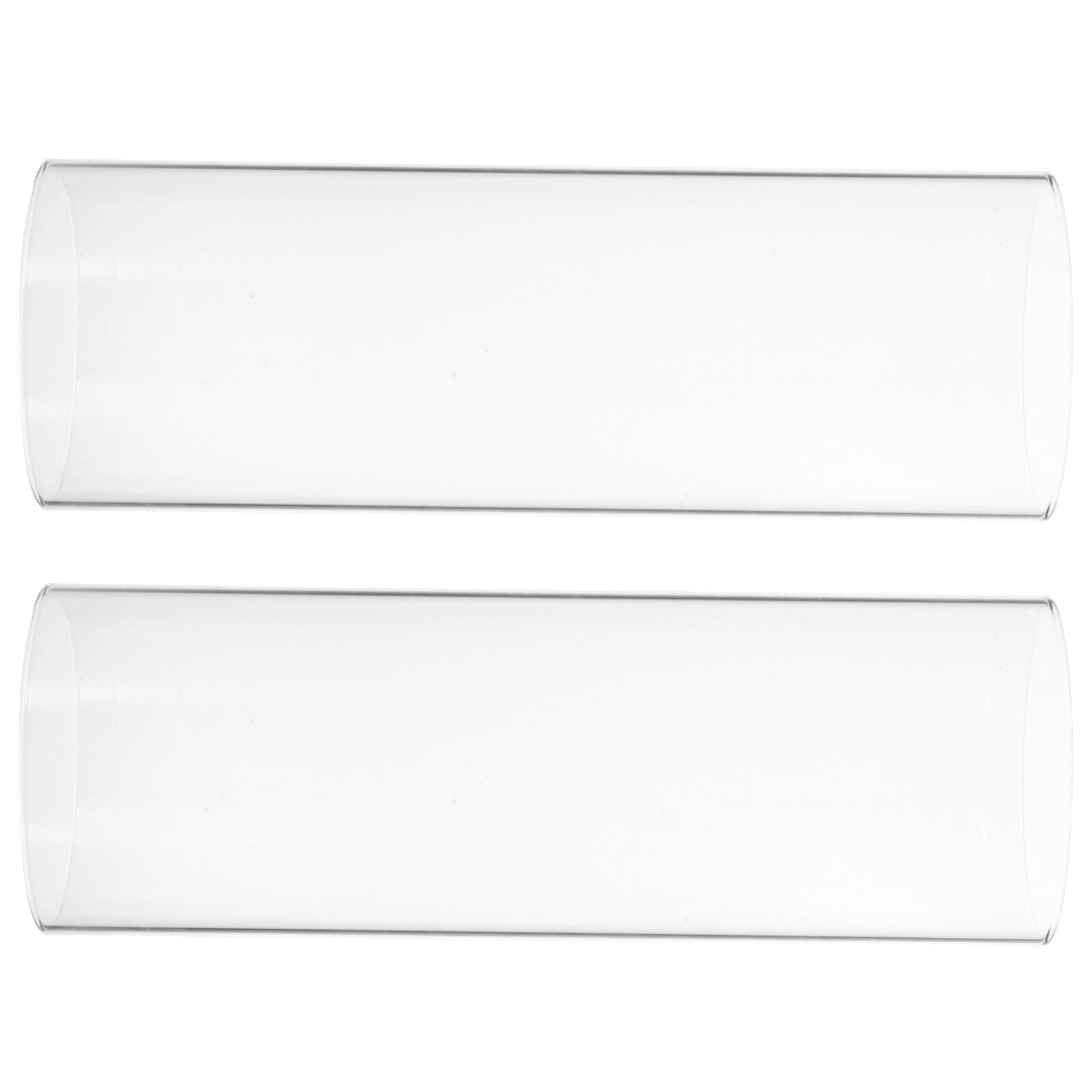 ABOOFAN Cúpulas de Cristal de Borosilicato de 2 Piezas para Velas, Portavelas Decorativos Hogar y Bodas, Diseño Elegante y Protección Viento