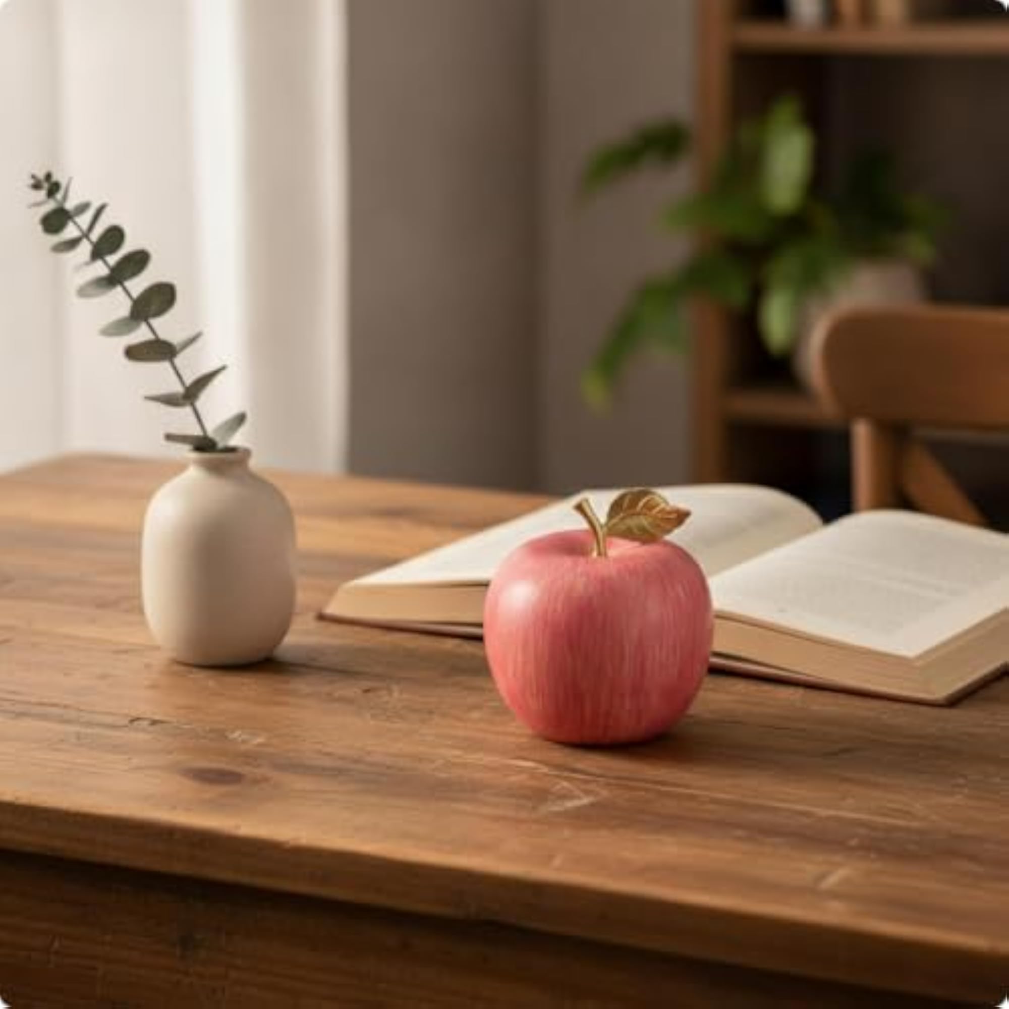 Decorative Fruit with Gold Stem, Contemporary Design