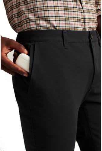 Bonobos Men's Slim Stretch Washed Chino 2.0 Pants (Black, 32W x 32L)