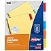 Avery 11109 5 Tab Assorted Colors WorkSaver Big Tab Paper Dividers