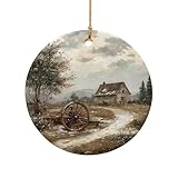 🔔CONSTRUCTION DURABLE : Ces magnifiques ornements de Noël bénéficient d'une impression de haute qualité garantissant une image permanente, résistante à la décoloration et facile à nettoyer.