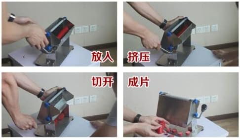 Manual Sausage Slicer 304 Stainless Steel Fruit Vegetables Slicing Cutter