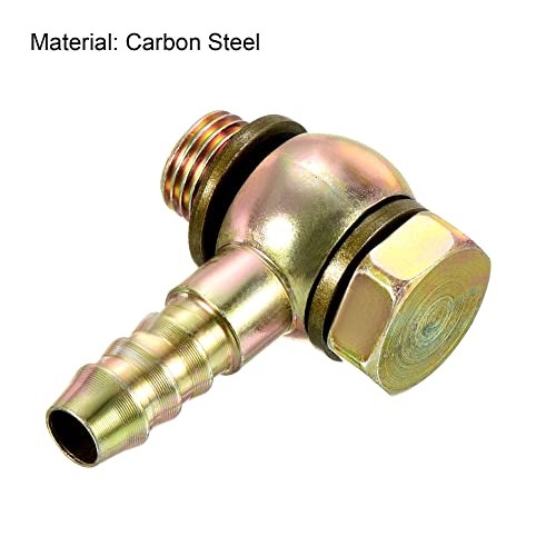 PATIKIL Hose Barb Fitting Elbow 10mm Barbed M12x1.25 Male Thread - Image 3