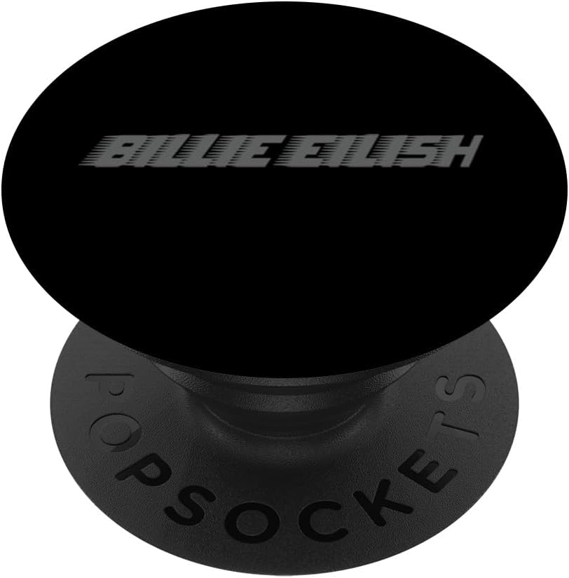 PopSockets Billie Eilish Official Grey Billie Logo PopSockets Swappable PopGrip