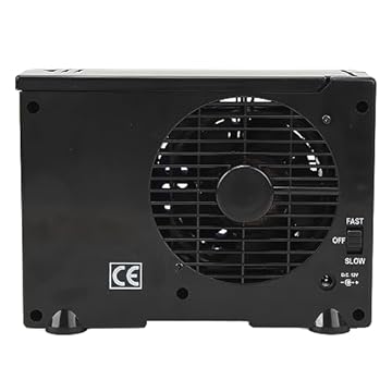 Ventilador de ar condicionado portátil para carro, refrigerador de ar de carro de 12 V, ventiladores ajustáveis de 2 velocidades que sopram ar frio para carros, caminhões, trailers