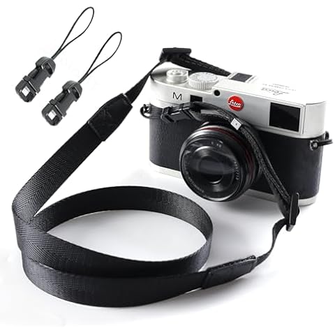 Eorefo Camera Strap Camera Neck Strap with Quick-release Buckles for Mirrorless Camera.(Black) Cover