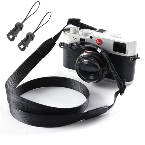 Eorefo Camera Strap Camera Neck Strap with Quick-release Buckles for Mirrorless Camera.(Black)