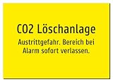 37617-DE-T-12 | CO2 Löschanlage - Austrittgefahr. Bereich bei Alarm
