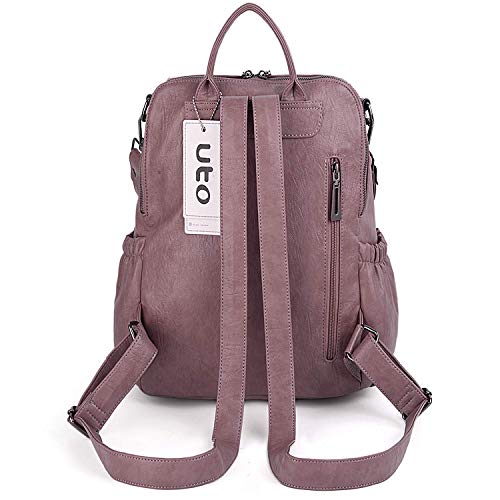 image for UTO Women Backpack Purse Leather Vegan Ladies Fashion Designer Rucksac