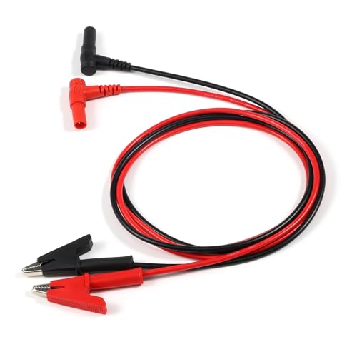Thuchopy Multimeter Alligator Clips Leads, L Type Banana Male Plu...