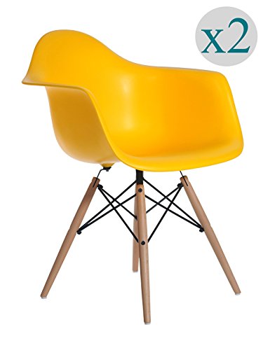 Aryana Home Lot de 2 fauteuils Nordiques Premium