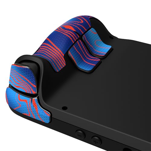 Image of PlayVital Premium Split Handle Grips Soft Rubber Grip Pads for Steam Deck LCD & OLED, Trackpads Skin Grip Trigger Back Button Grip with Thumb Grips - Hexagonal Diamond Textured Damascuscamo