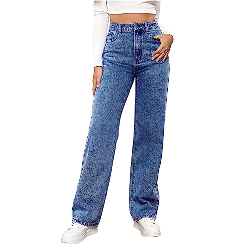 Jeans denim trou lâche femme qui ne serre pas la taille au quotidien
