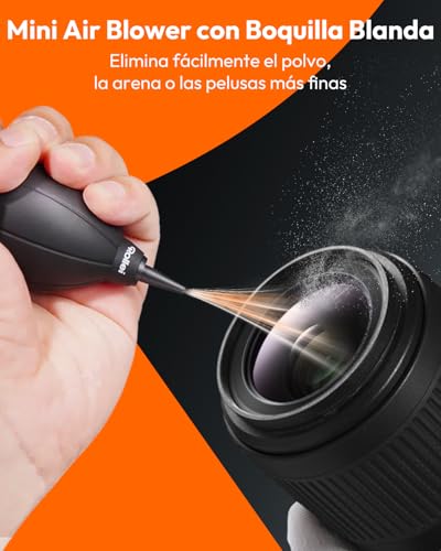 Kit de Limpieza Full Frame, Rollei XL Set de Limpiador Camara 8 en 1 con Lenspen Soplador Paños y Liquido Limpiador Palillos de Limpieza con Sensor Formato Completo(24mm) Cleaning Set para DSLR Lente - imagen 3