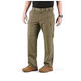 pantalones tacticos 5.11 para hombre Los pantalones Stryke se fabrican con un tejido 65 % poliéster/35 % algodón ripstop patentado por 5.11, que hace que el producto sea ligero y duradero. Proporcionan comodidad y un excelente rendimiento en condiciones extremas, para profesionales y aficionados.