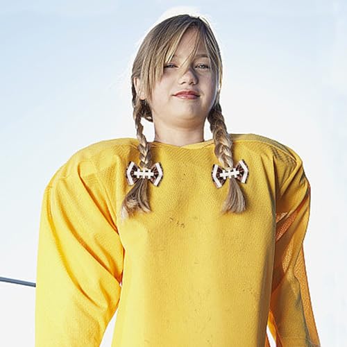 4 Pinzas de Pelo de Fútbol para Niñas, Lazos Brillantes con Clip de Fútbol para Accesorios Deportivos de Fiesta para Niñas y Mujeres miniatura 5