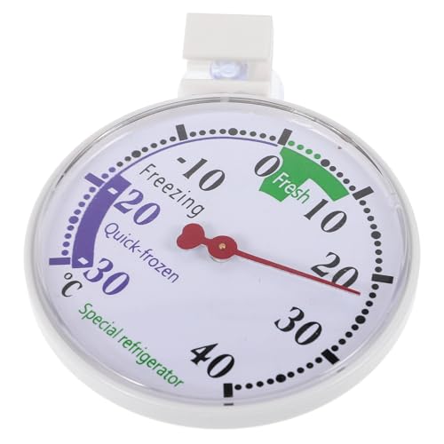 Homoyoyo Termómetro para Congelador y Refrigerador Analógico de Plástico Rango 30 a 40°C Indicador de Temperatura para Equipos de Refrigeración y Conservación Entornos Comerciales y