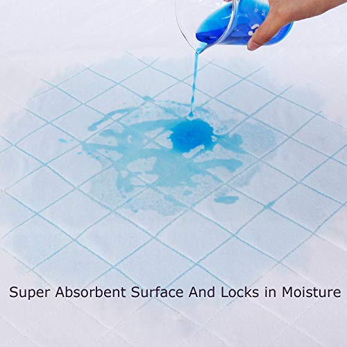 Miniatura 4 de Almohadilla impermeable para bebé, lavable, 36 x 18 pulgadas, antideslizante, protector a prueba de agua para cuna de bebémoisés, almohadilla de