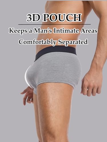 Men's Trunk Underwear Classic Cotton Stretchy Briefs Pack with Comfortable Waistband 3 Pack3