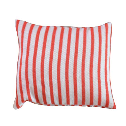 floatofly 1/12 Miniatur Mini Puppenhaus Modelle DIY Dekor Puppenhaus Kit Streifen Einfarbig Blume Mini Kissen Stuhl Kissen DIY Puppenhaus Modell Spielzeug A Cover