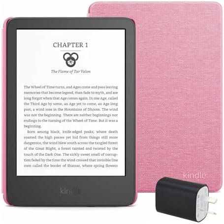 Kindle Essentials Bundle including Kindle (2024 release) - Black,...