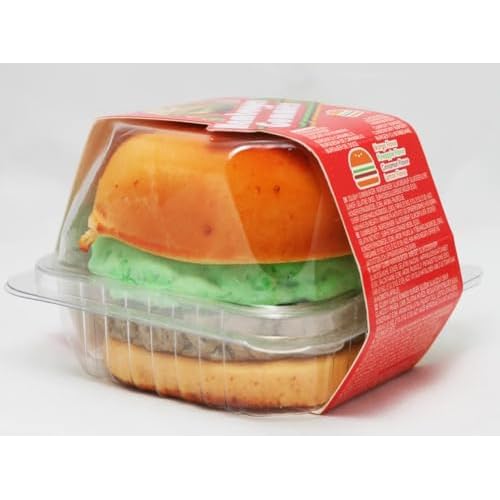 Cokoc Hamburger Gummies | 90g | Bonbon-Burger mit 4 Geschmäckern | Mango, Ananas, Zimt & Zitrone | Squishy Fruchtgummi | Viraler Asia Snack