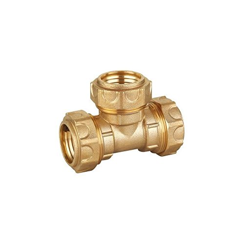 SOMATHERM FOR YOUSOMATHERM FOR YOU 838-25 Equal Tee 25 Brass, Grey